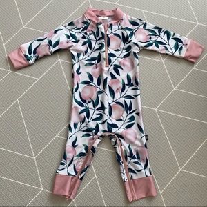 NBW Honeysuckle Swim Company Peach Perfect Full Coverage Sunsuit